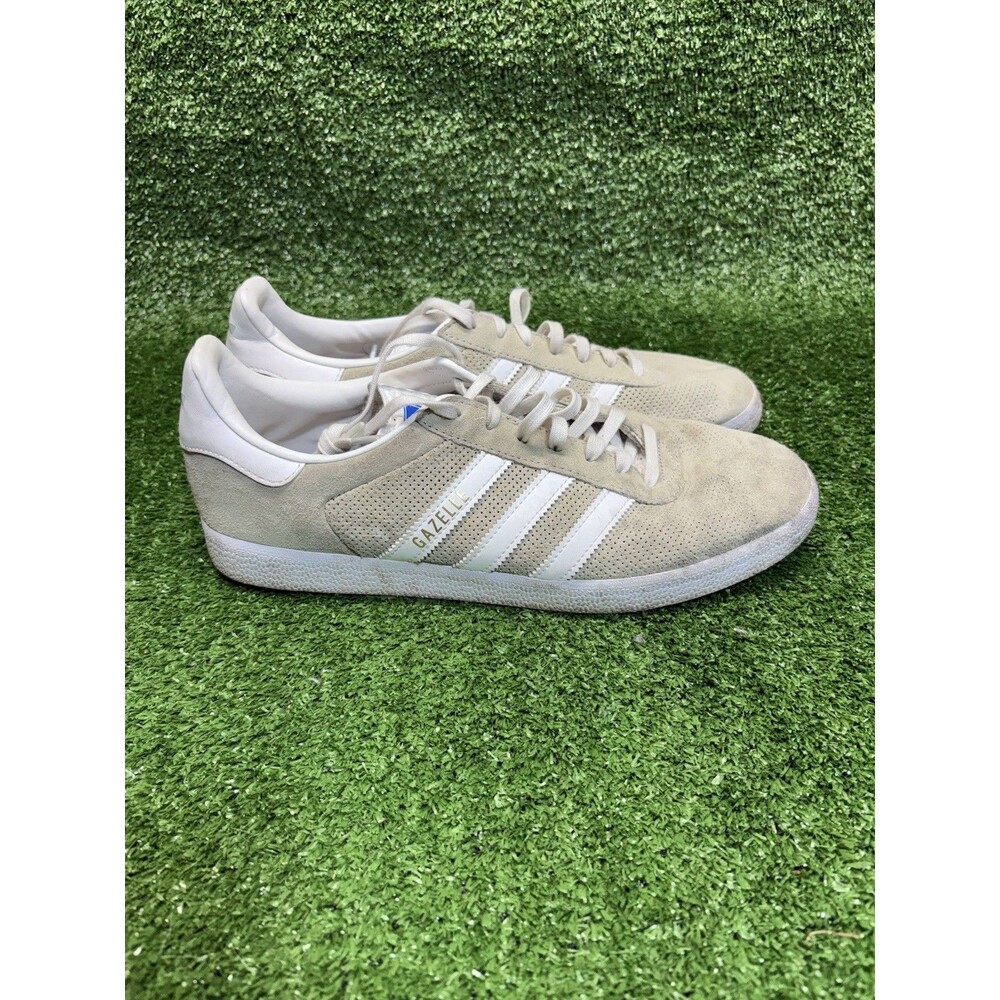 Adidas Gazelle Clear Grey Suede Lace Up Sneakers Shoes H02224 Men's Size US 9.5